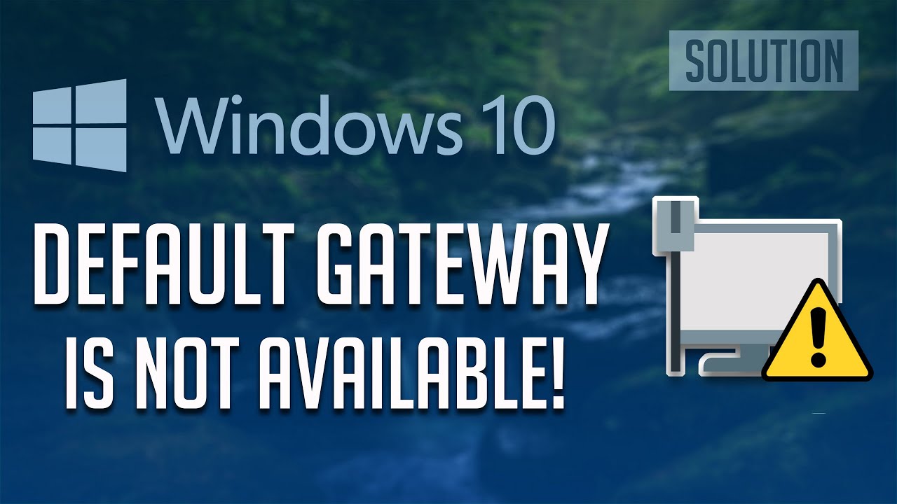 Default Gateway Is Not Available