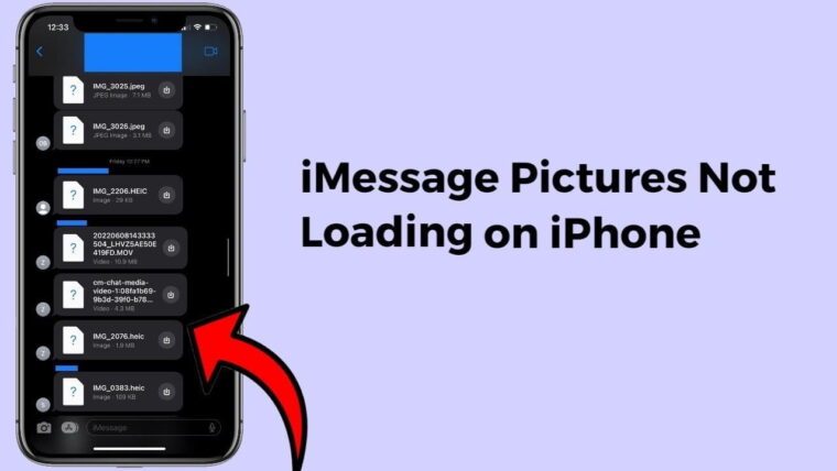 Pictures Not Loading in iMessage